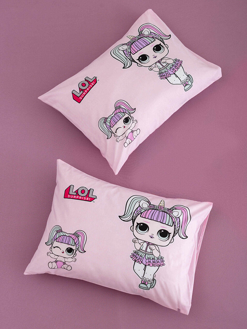 Taie d'Oreiller Enfant Tissée Sous Licence Lol 50x70 Cm-1