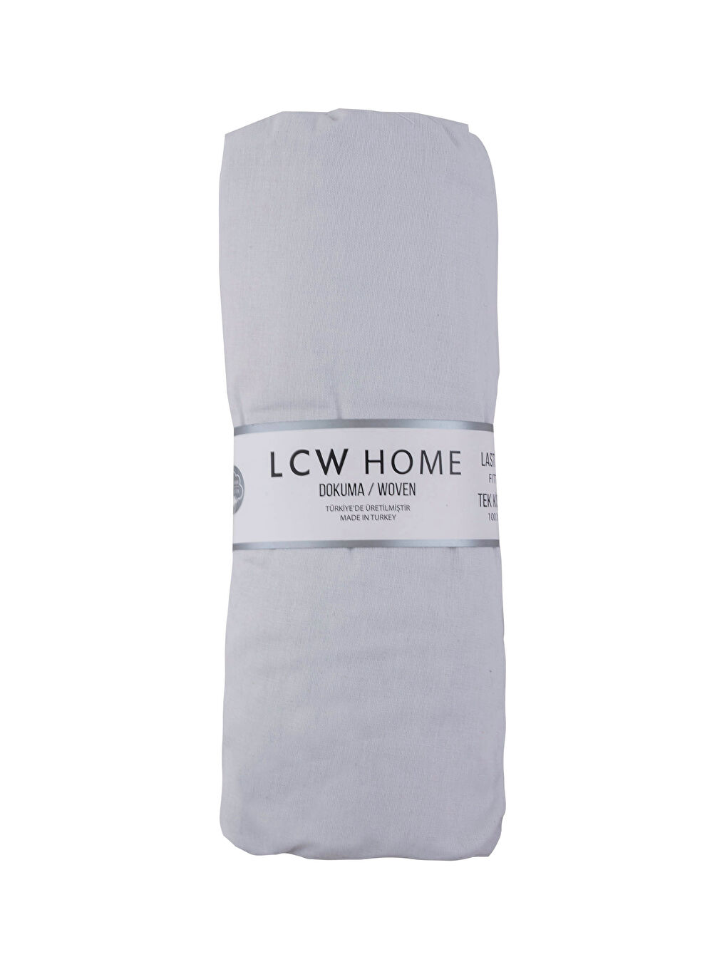 Gri Tek Kişilik Lastikli Dokuma Çarşaf 100x200x30 cm-3