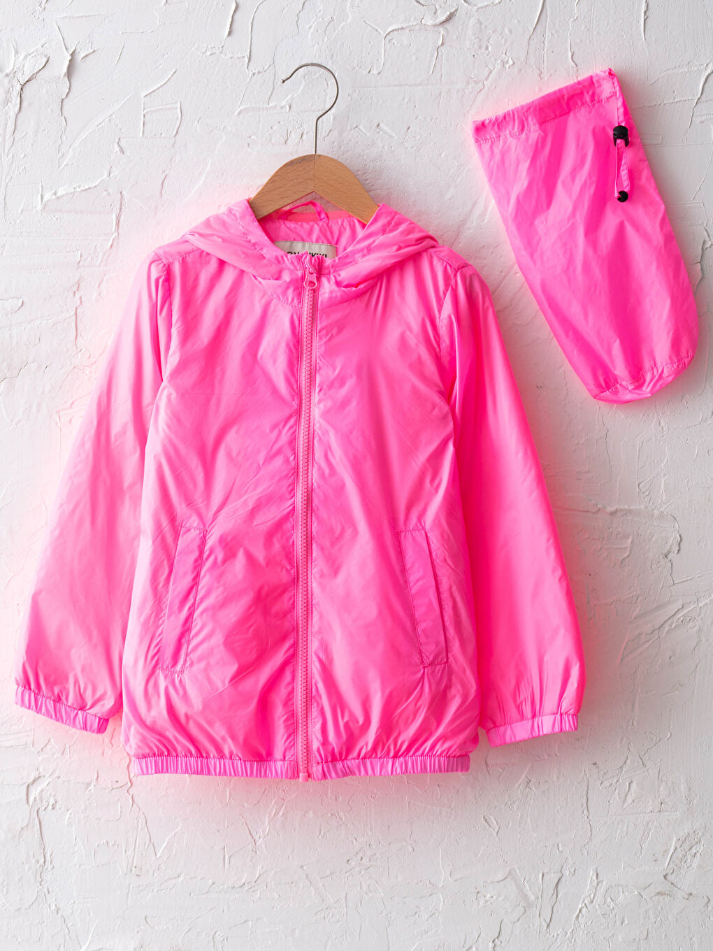 Pelerină de ploaie cu glugă pentru fete și geantă pentru pelerină de ploaie