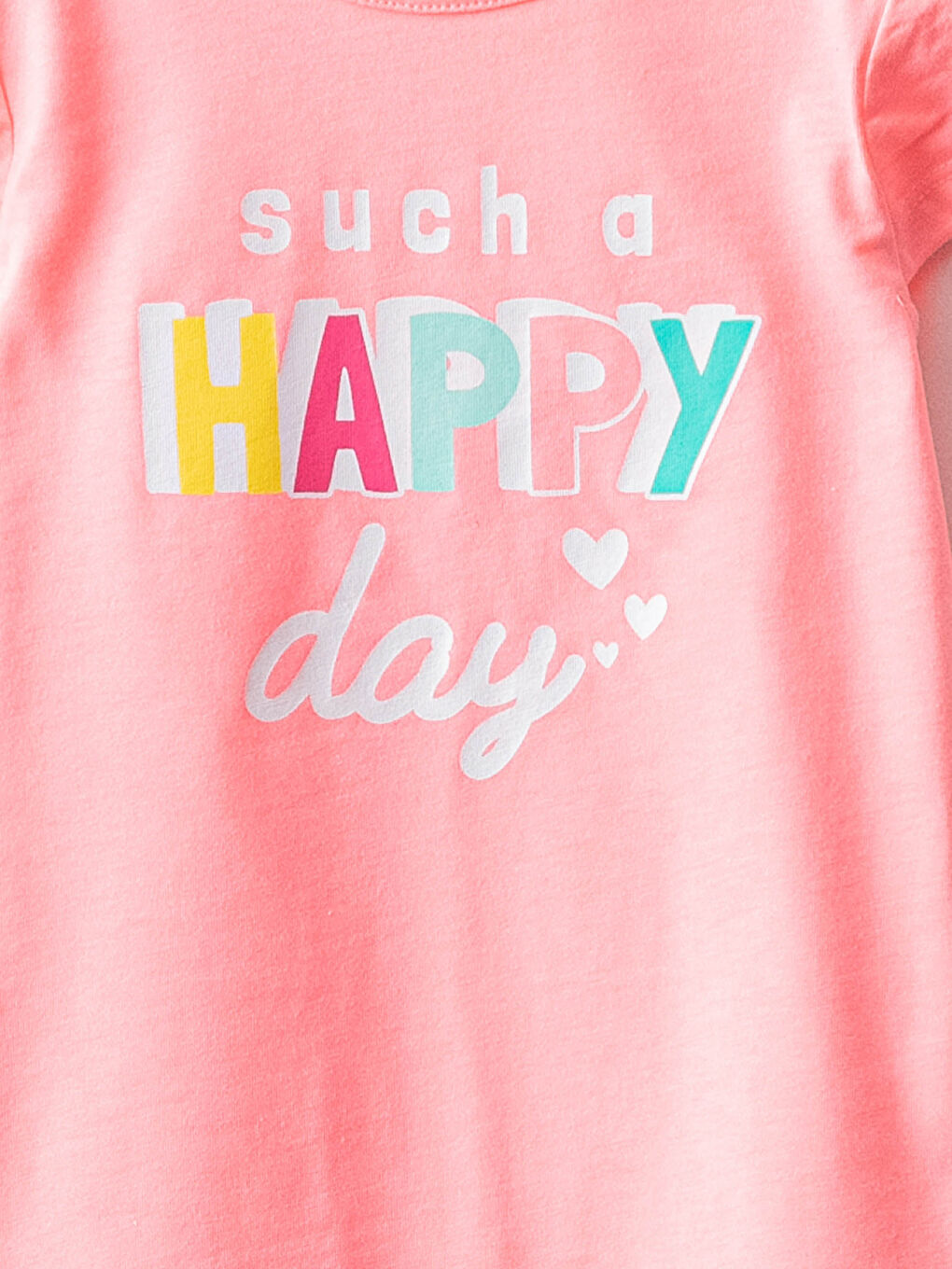 Crew Neck Short Sleeve Baby Girl Jumpsuit 2-Piece Set-2