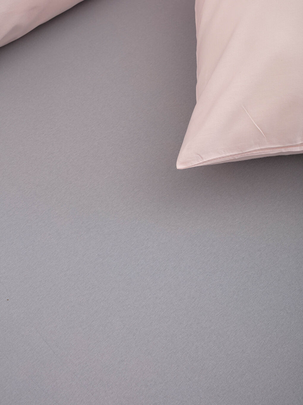 Gri Çift Kişilik Lastikli Örme Çarşaf 160x200x30 cm-1
