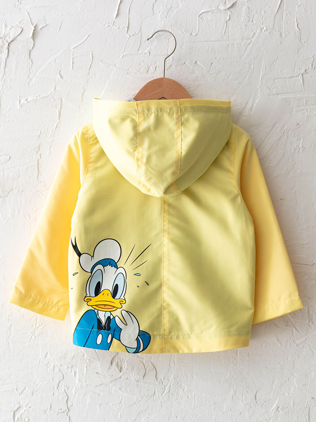 Капюшонды ұзын жеңді микки маус принтті ұл бала куртка-2