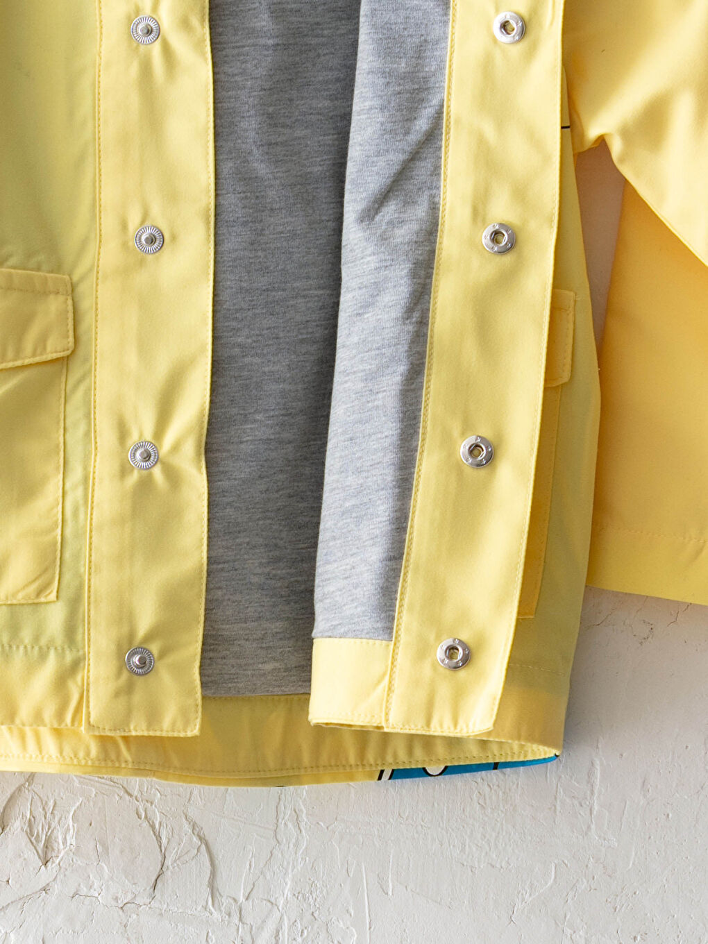 Капюшонды ұзын жеңді микки маус принтті ұл бала куртка-3