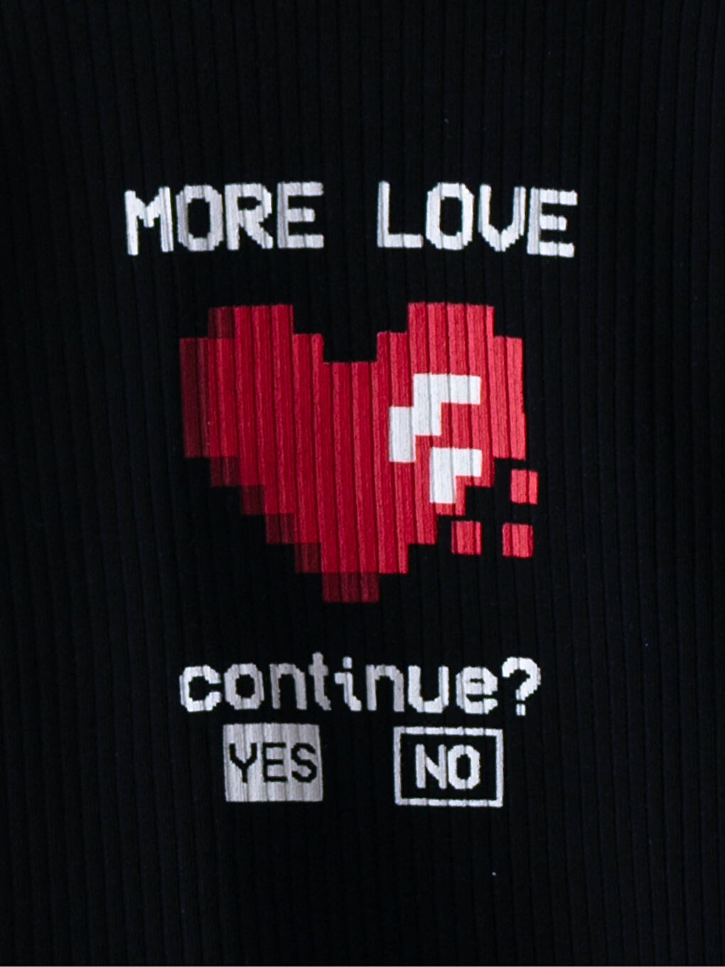 Siyah Bisiklet Yaka Baskılı Uzun Kollu Kız Çocuk Tişört-2