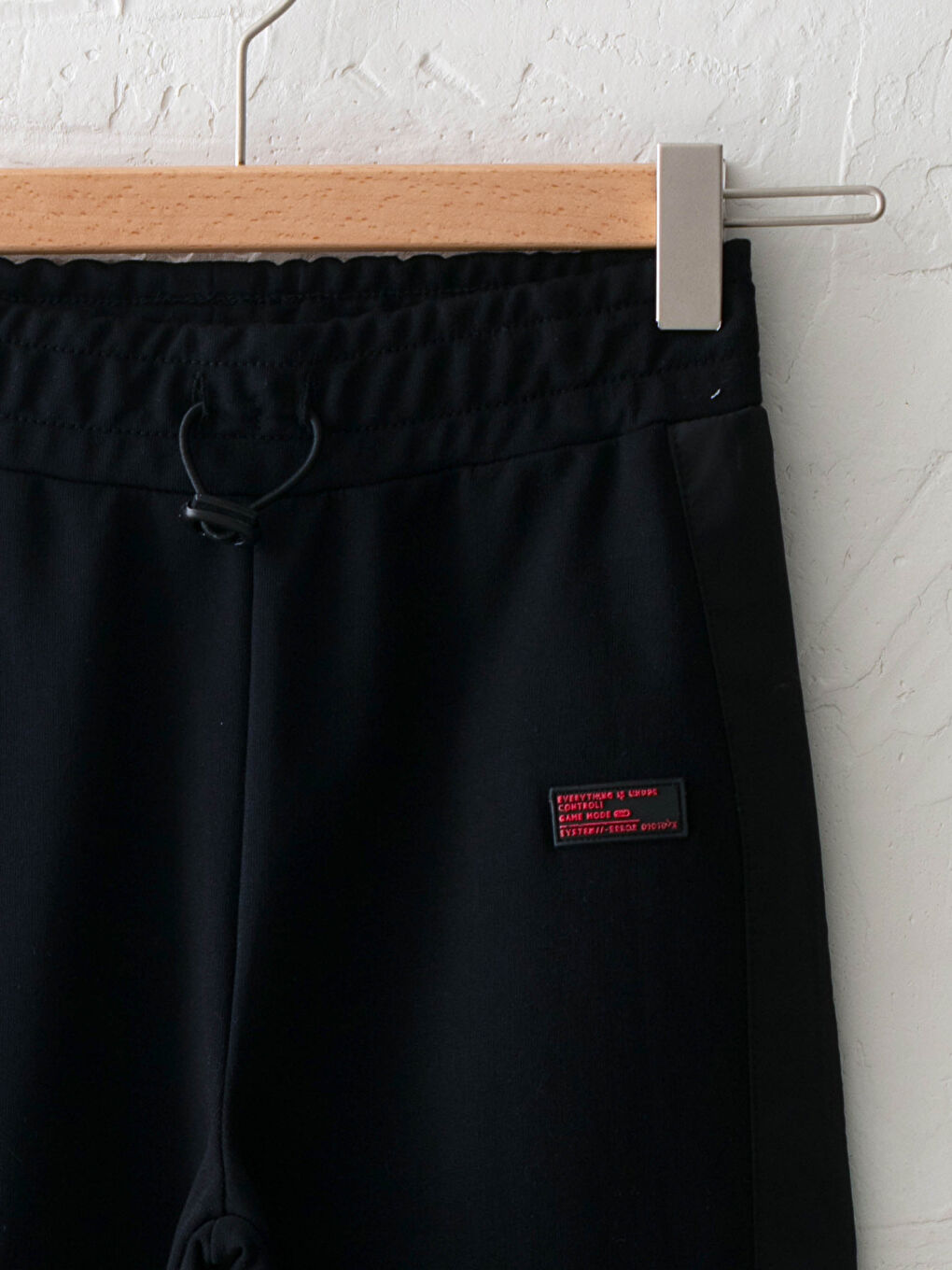 Siyah Beli Lastikli Basic Kız Çocuk Eşofman Altı-2