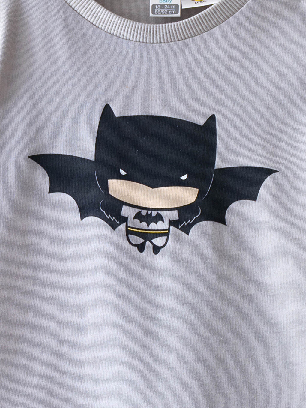 Crew Neck Short Sleeve Batman Printed Baby Boy T-Shirt 2 Pieces-2