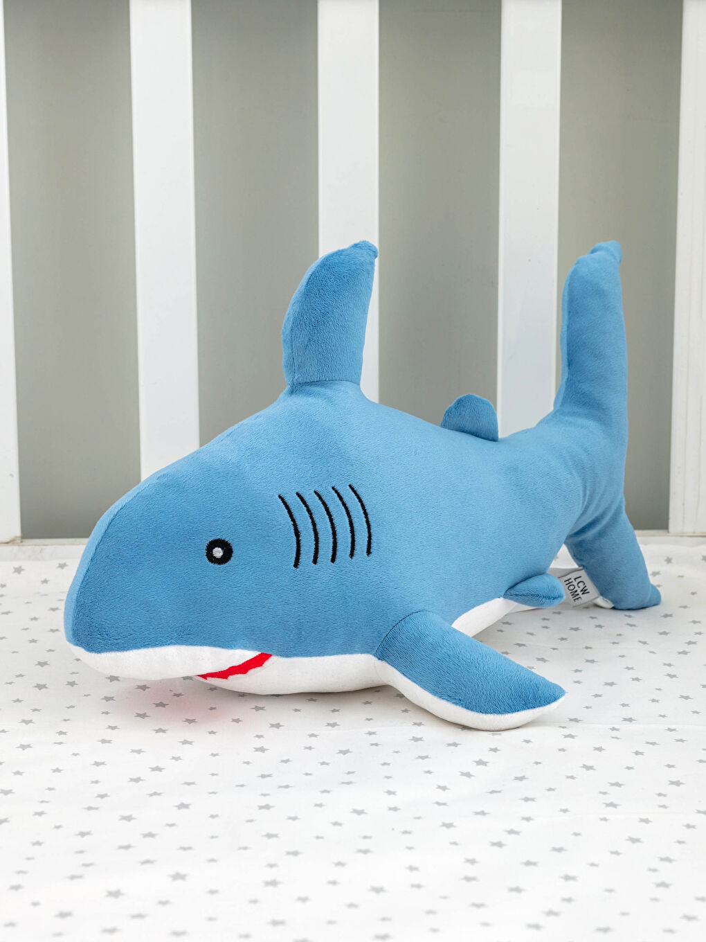LCW HOME Shark Stuffed Plush Cushion -S1CV73Z1-RA3