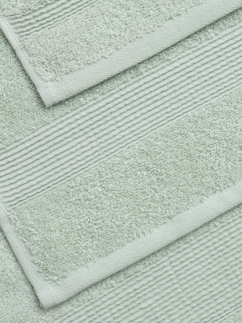 Yeşil Desenli  Banyo Havlusu 3'lü-3