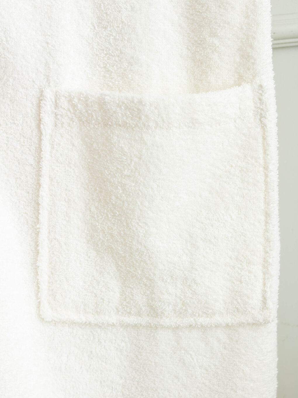 Peignoir de Bain Jacquard à Col Châle pour Femmes-2