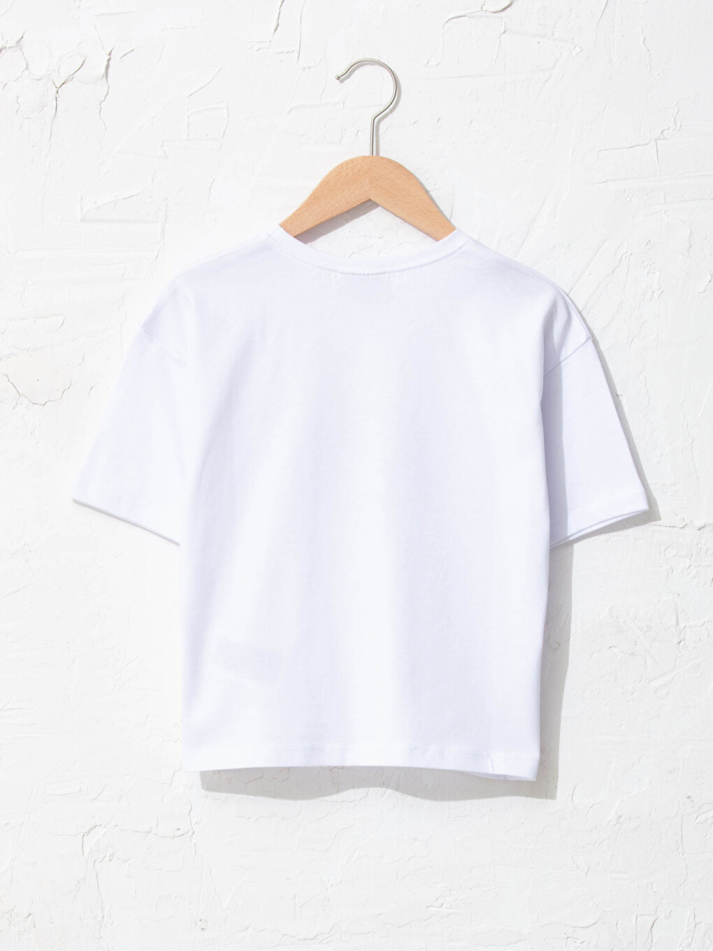 Crew Neck Printed Short Sleeve Girls' T-Shirt -S1DS62Z4-R9K