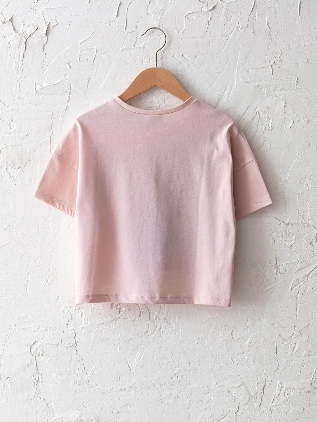 Crew Neck Printed Short Sleeve Girls' T-Shirt-1