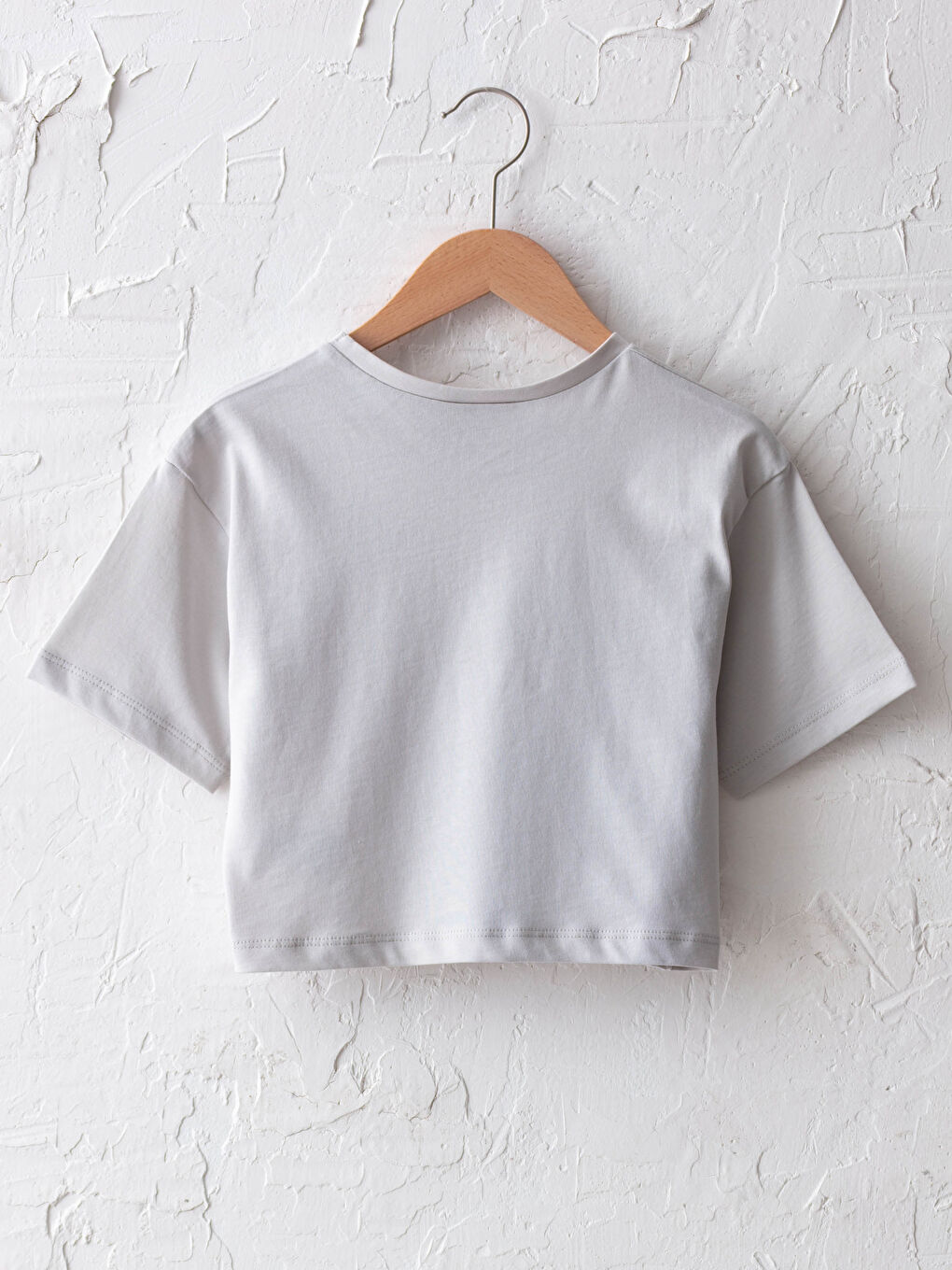 Crew Neck Printed Short Sleeve Girls' T-Shirt-1