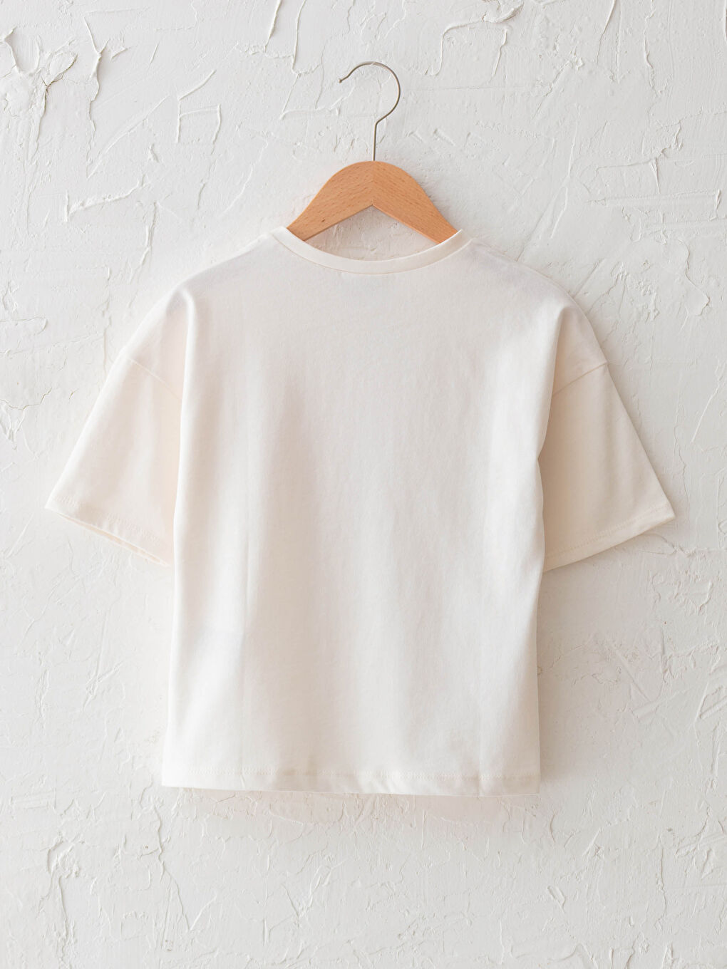 Crew Neck Printed Short Sleeve Girls' T-Shirt-1