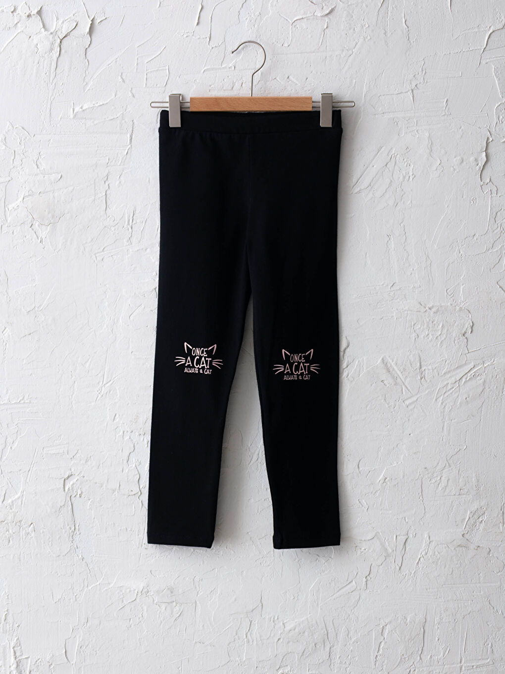 Elastic Waist Printed Cotton Girl Long Tights