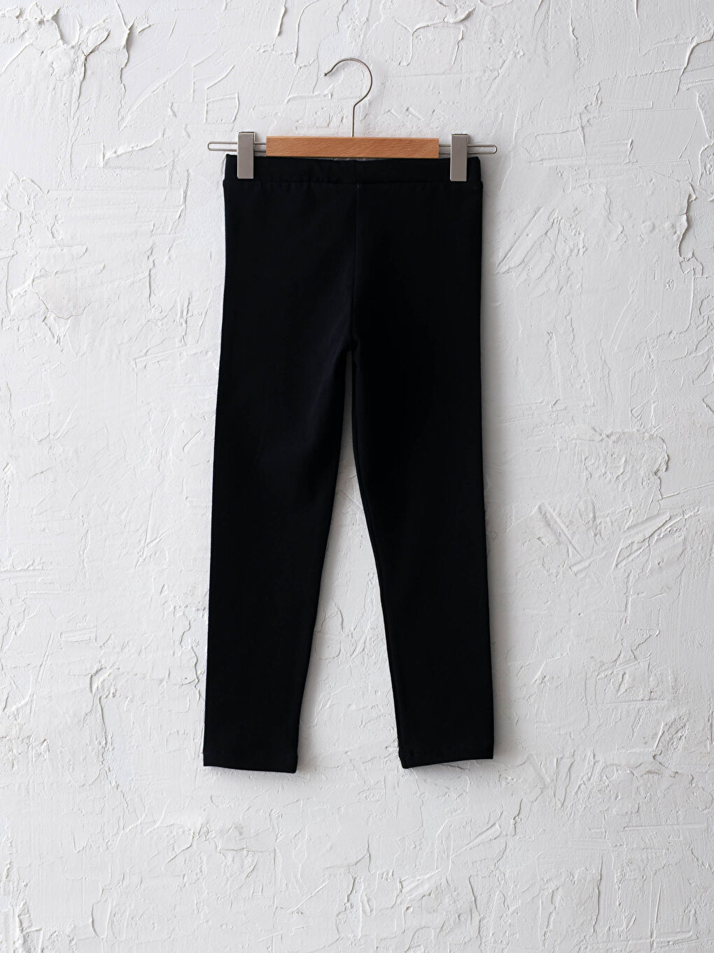 Elastic Waist Printed Cotton Girl Long Tights-1