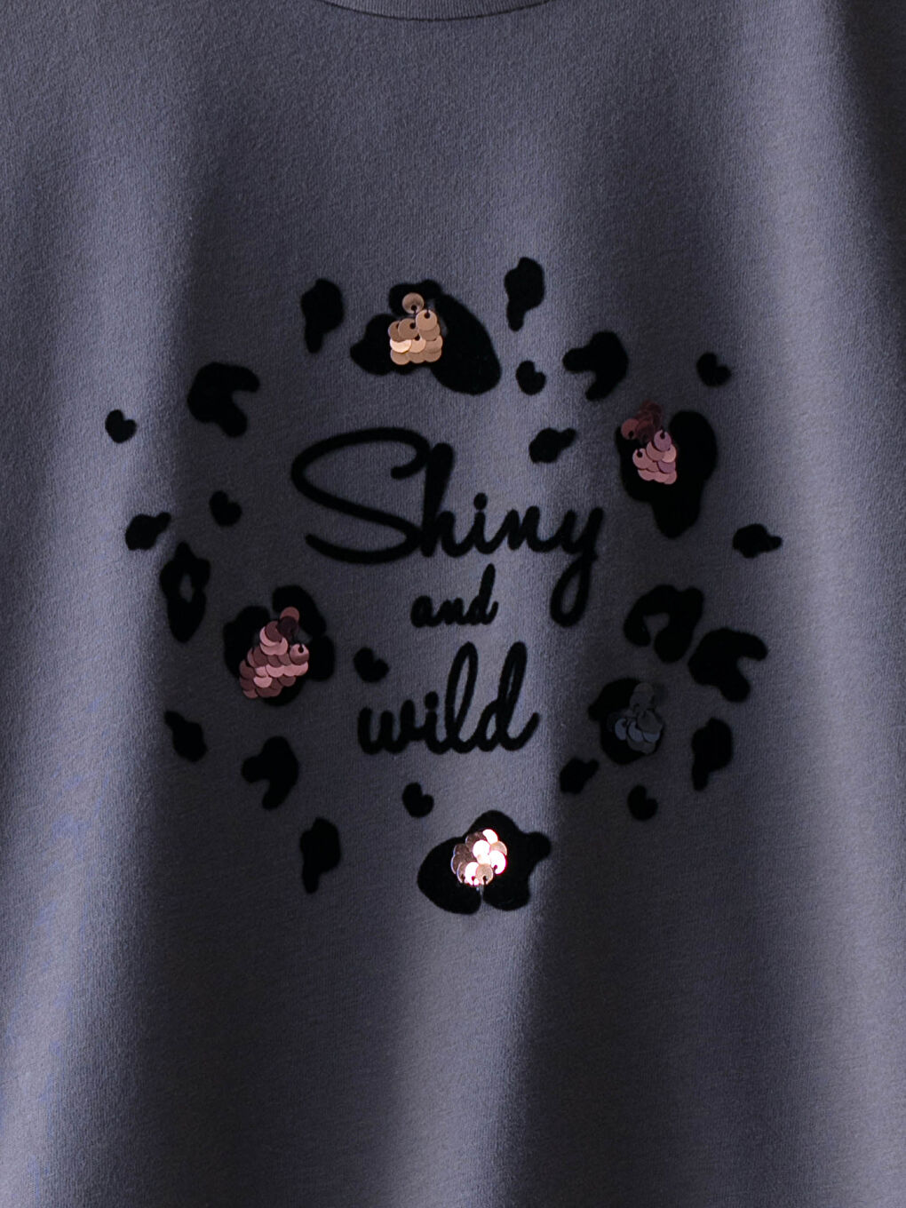 Футболка с круглым вырезом, с принтом, с коротким рукавом, для девочек-2