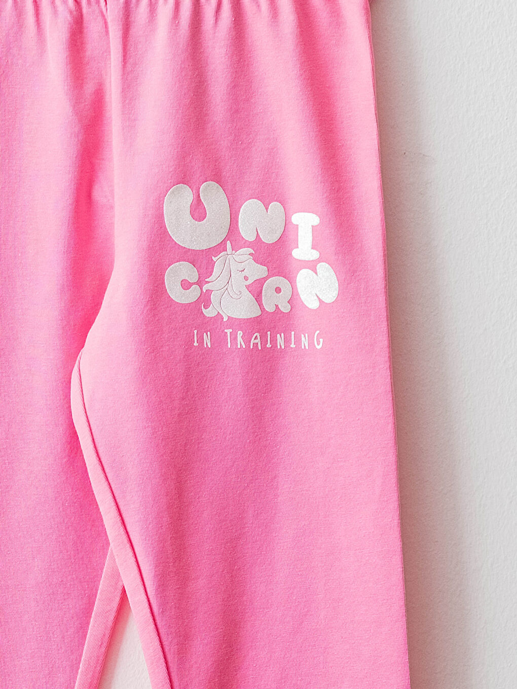 Leggings 3/4 Longueur en Coton Imprimé à Taille Élastique pour Fille-2