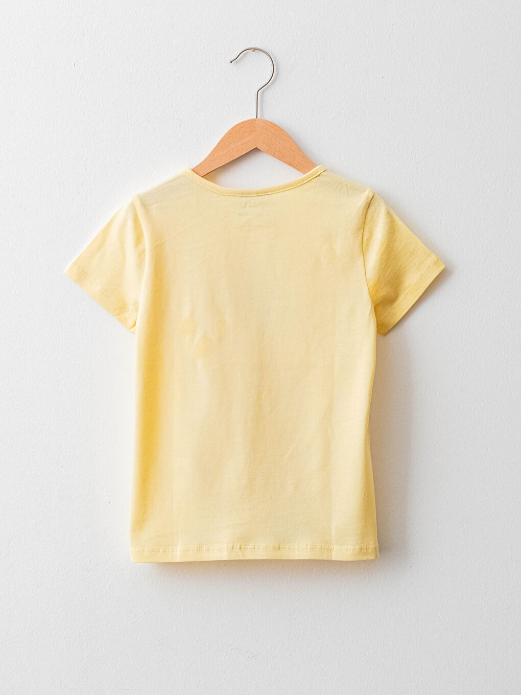 T-shirt Fille en Coton à Manches Courtes Imprimé Col Rond-1