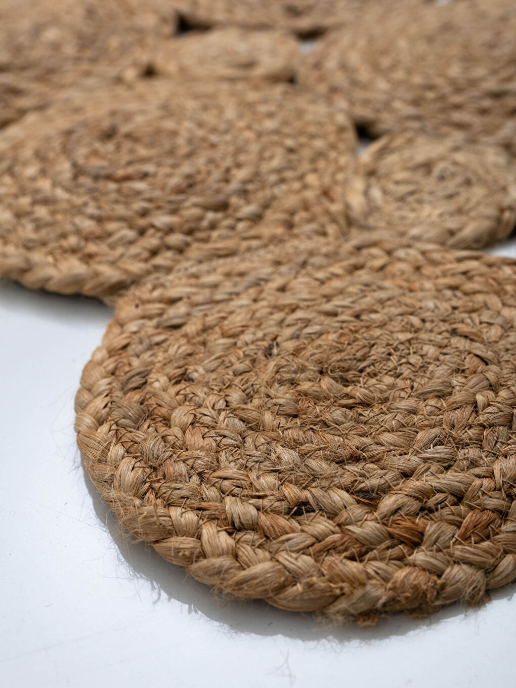 Bej Kendinden Desenli Jüt Halı  80x140 cm-2