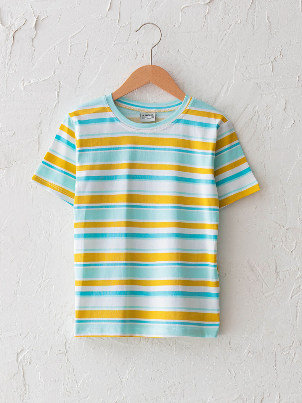 Crew Neck Striped Short Sleeve Boys' T-Shirt