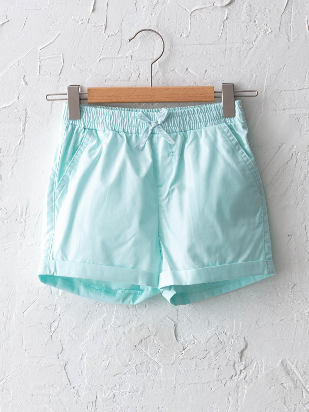 Basic Elastic Waist Girls' Shorts