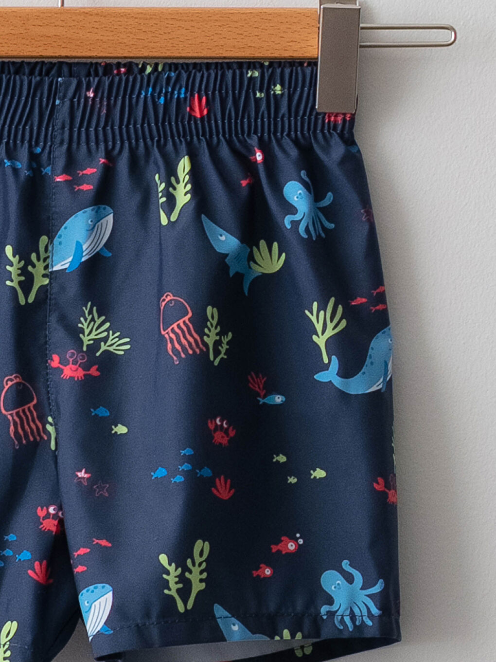 شورتات بحر للأولاد الصغار مصنوعة من قماش مرن - عبوتان-2