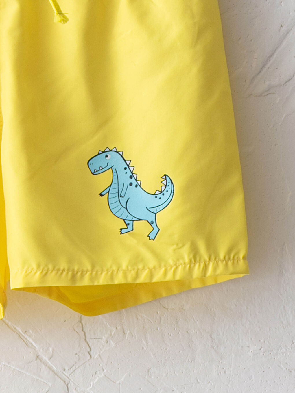 Short De Bain Imprimé Bébé Garçon Détails Résille Marine À Taille Élastique-2