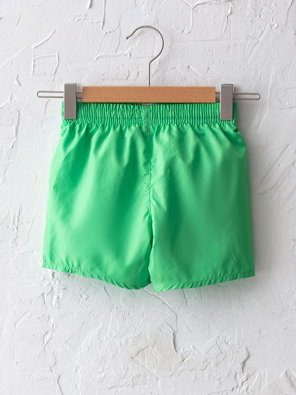 Elastic Waist Printed Baby Boy Fishnet Detailed Marine Shorts -S1ES26Z1-GKJ