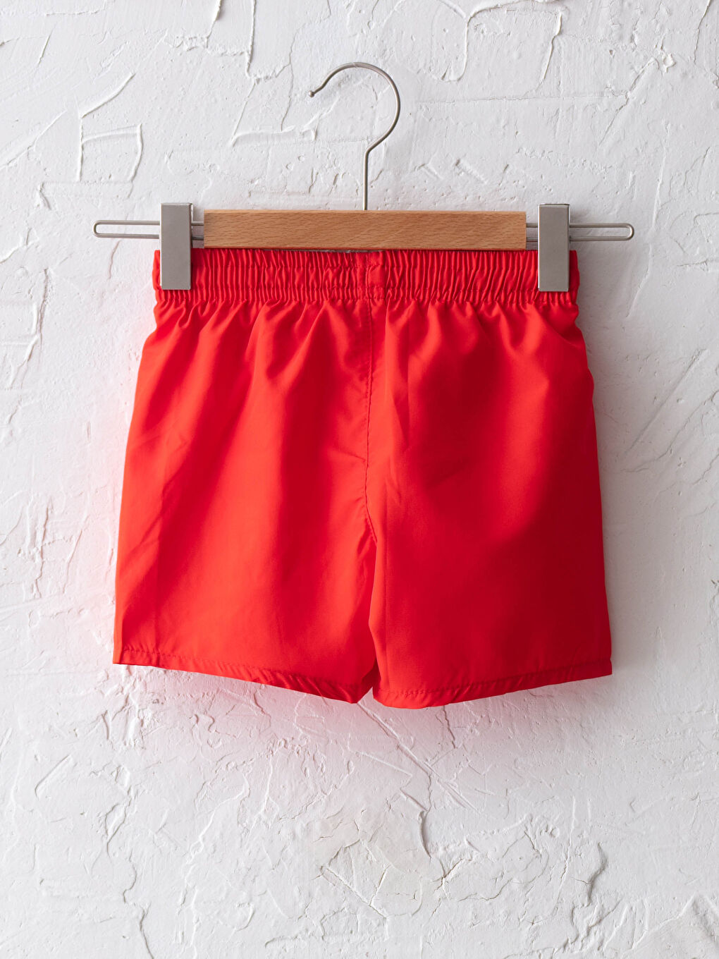 Elastic Waist Printed Baby Boy Fishnet Detailed Marine Shorts -S1ES26Z1-GYE