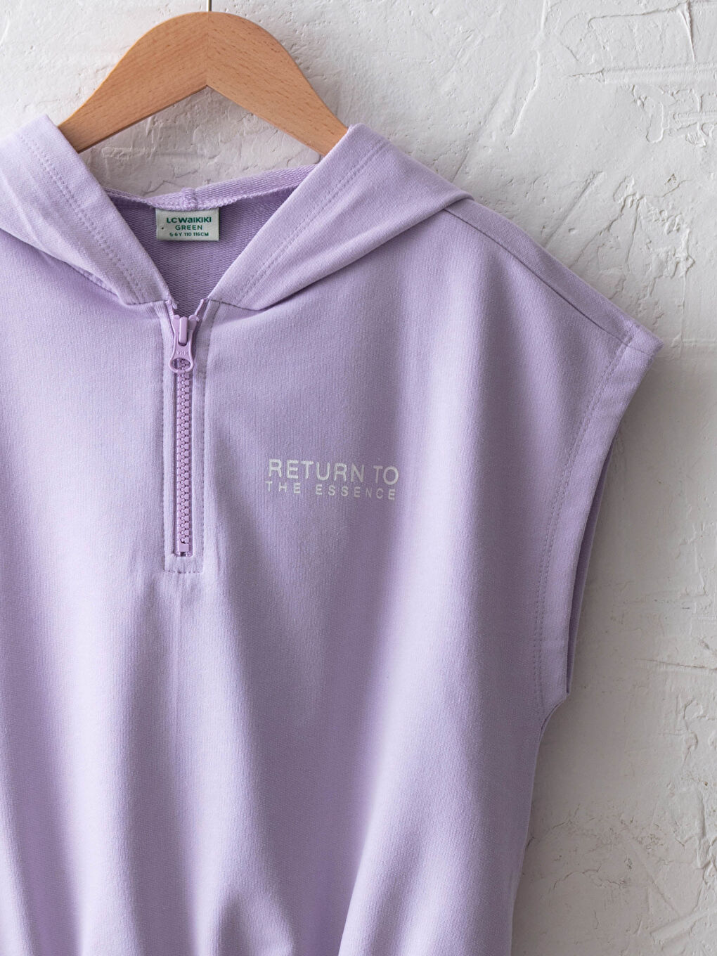 Hooded Printed Girls' Sweatshirt-2