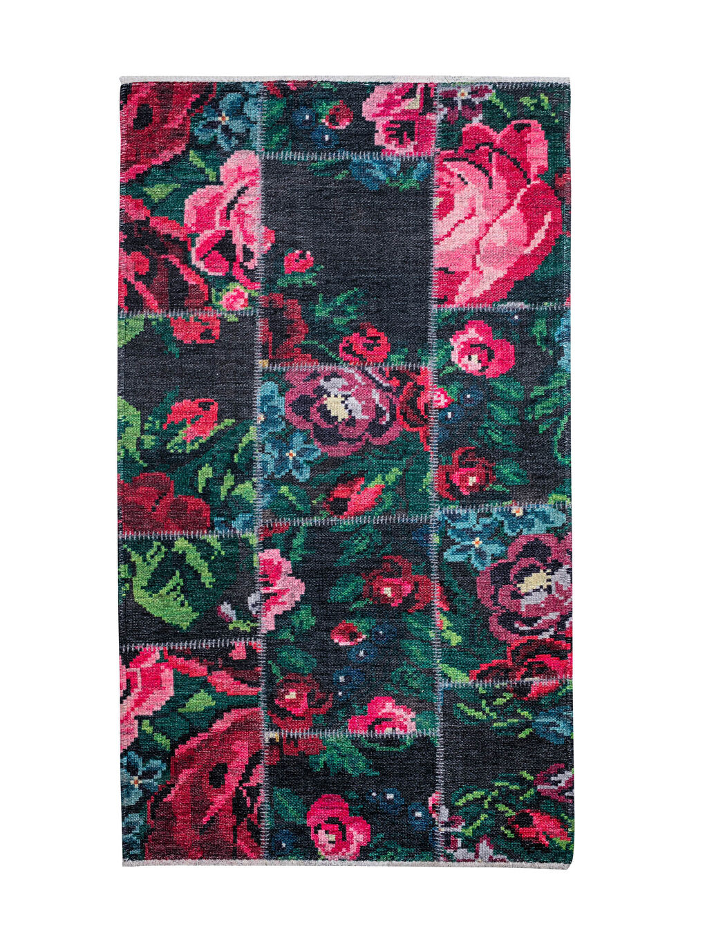 LCW HOME Floral Printed Motto Carpet 80x150 Cm -S1FA27Z8-F9C