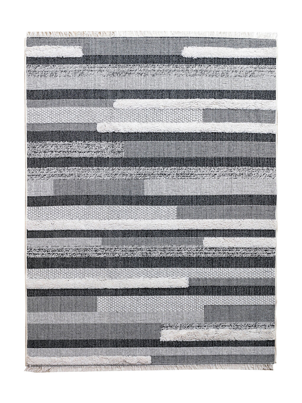 Fringed Jacquard Carpet 120x180 Cm-1