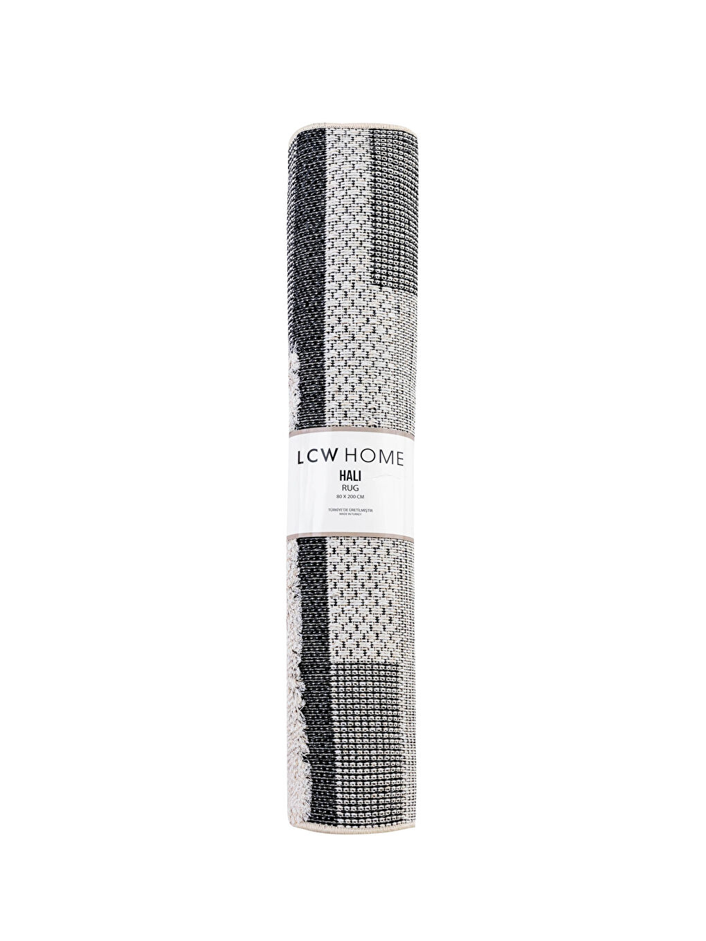 Fringed Jacquard Carpet 80x200 Cm-3