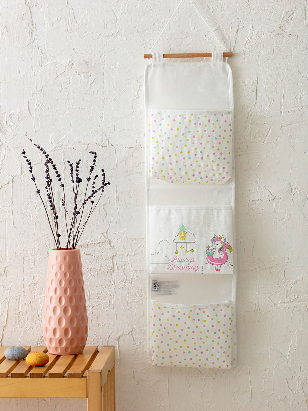 منظم حائط معلق مطبوع 20x70 سم