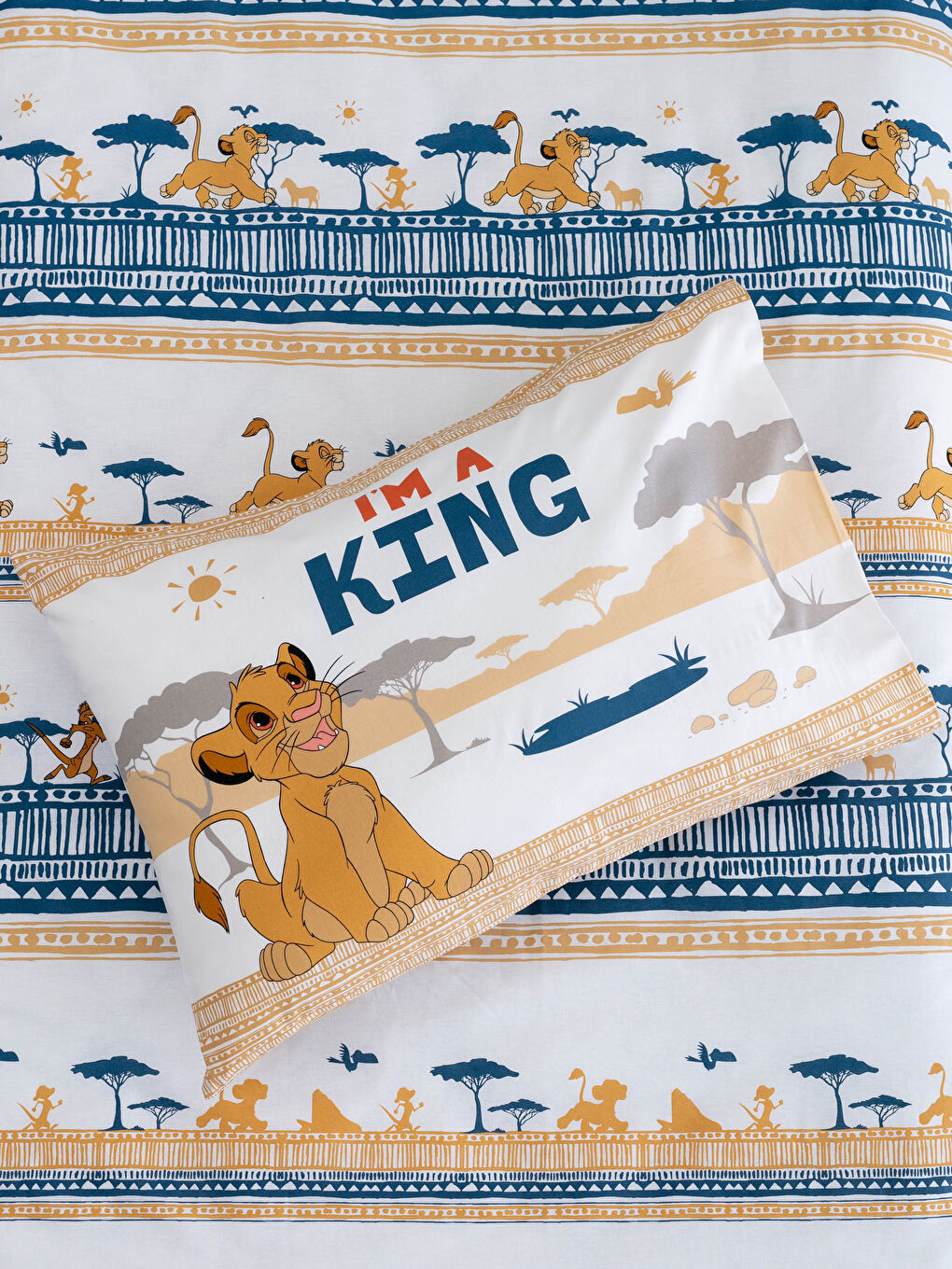 Parure de Housse de Couette Tissée Garçon Le Roi Lion Sous Licence-1