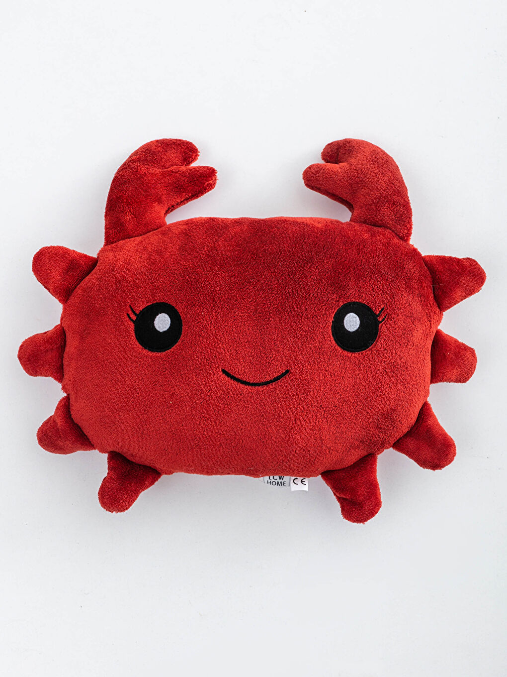 Kırmızı Bebek Pelüş Dolgulu Yengeç Kırlent-2