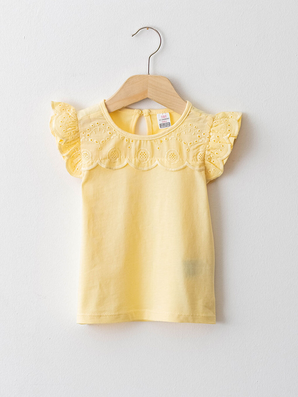 LCW baby Crew Neck Short Sleeve Baby Girls' T-Shirt -S1FL49Z1-FTK