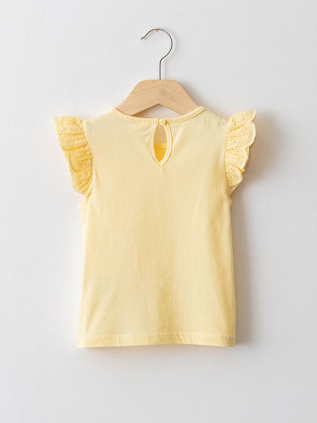 LCW baby Crew Neck Short Sleeve Baby Girls' T-Shirt -S1FL49Z1-FTK
