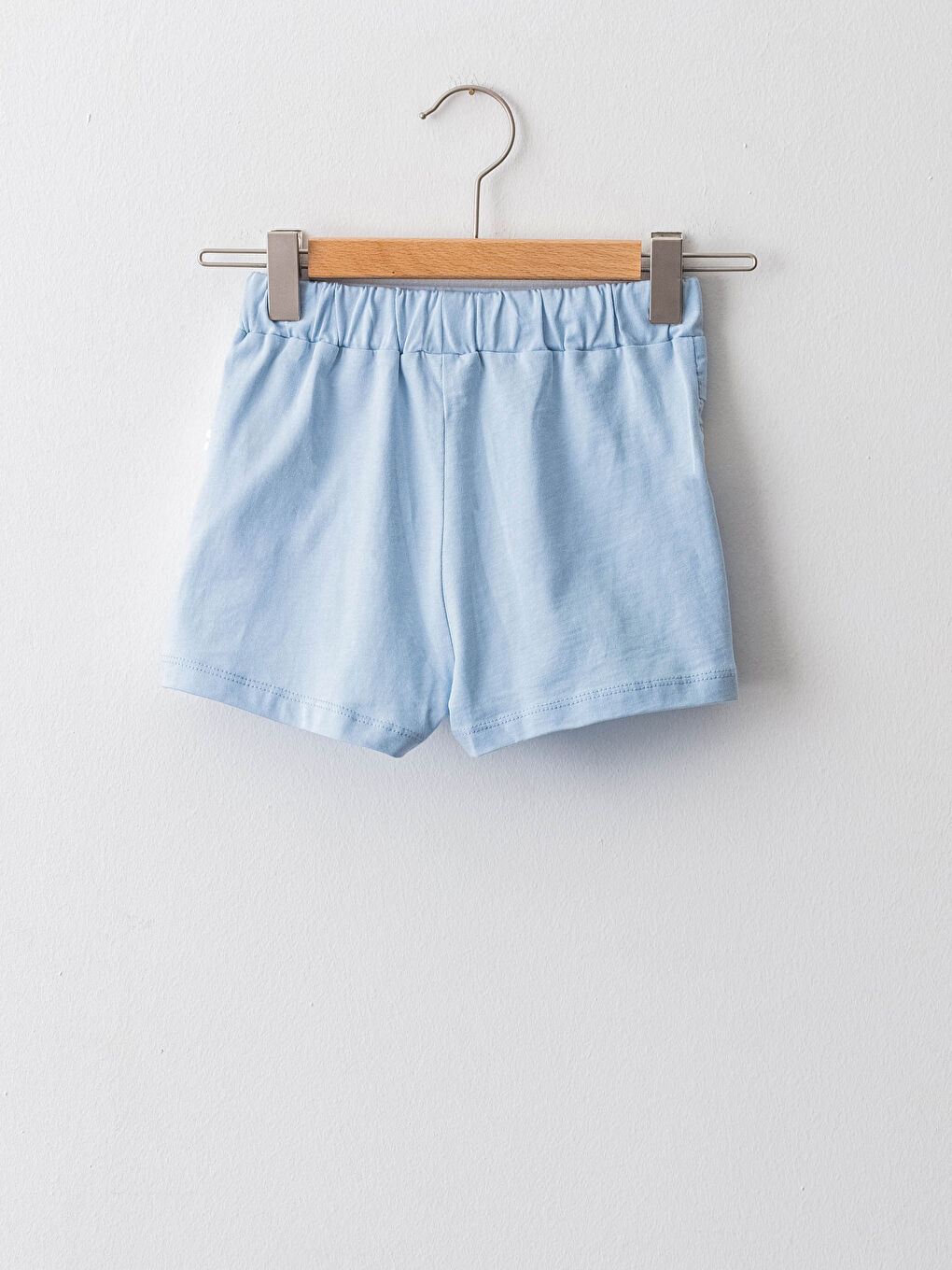 LCW baby Elastic Waist Ruffle Detailed Cotton Baby Girl Shorts -S1FN05Z1-FZH