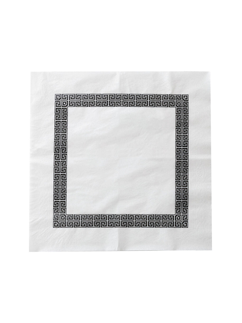Siyah Baskılı Kağıt Peçete 100'lü 16x16 cm-1