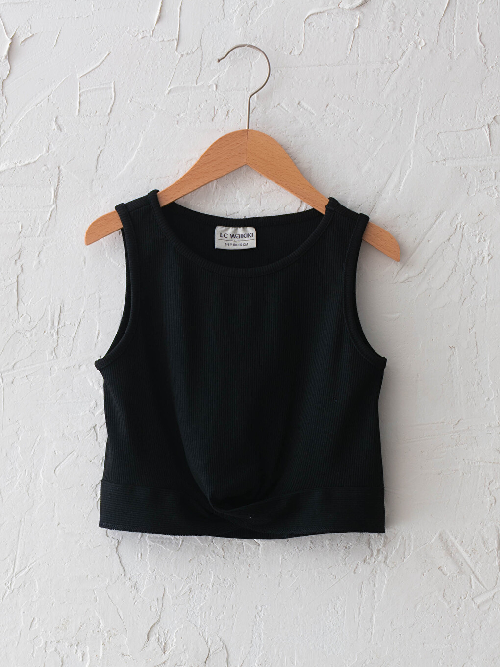 Crew Neck Basic Girls' Tank Top