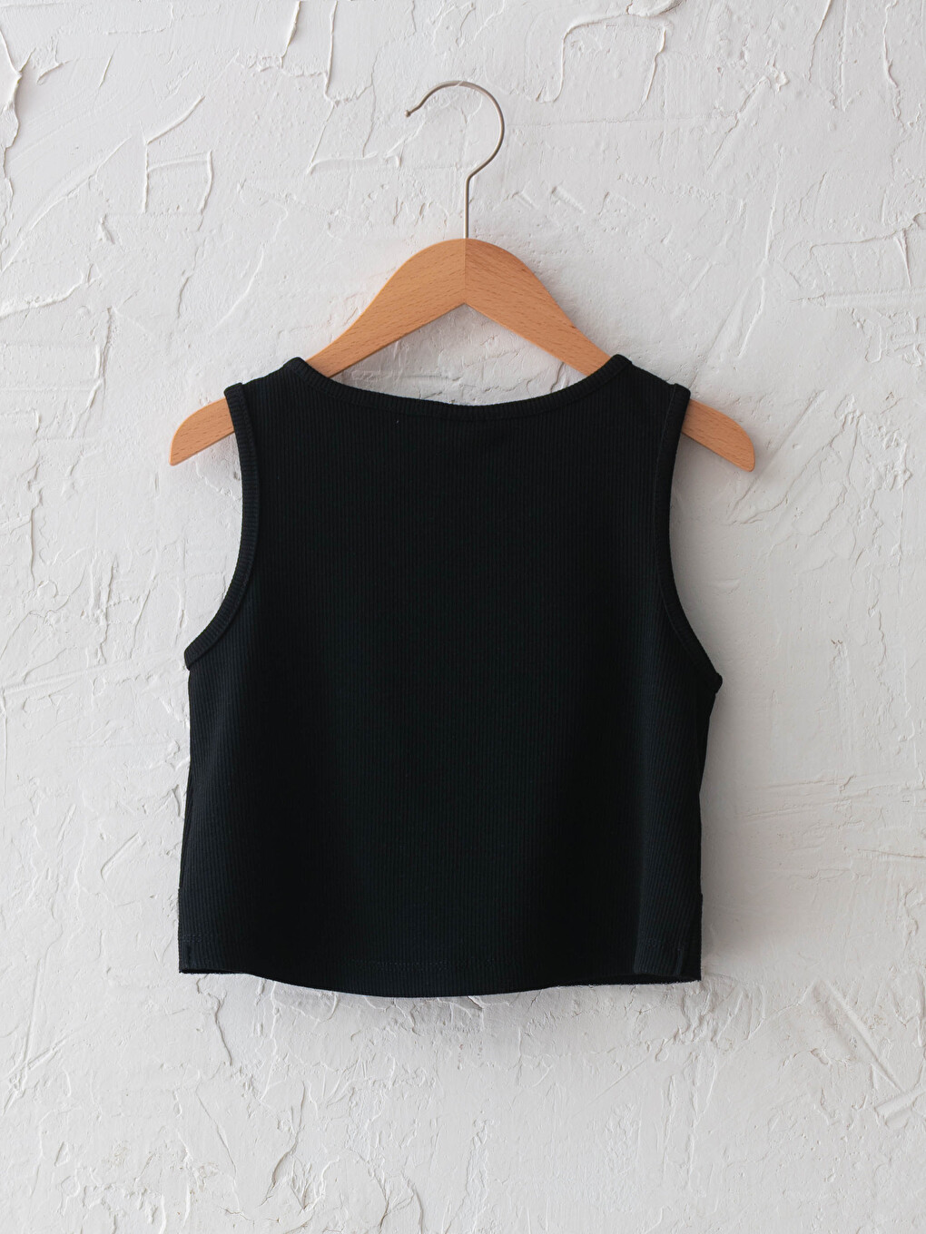 Crew Neck Basic Girls' Tank Top-1