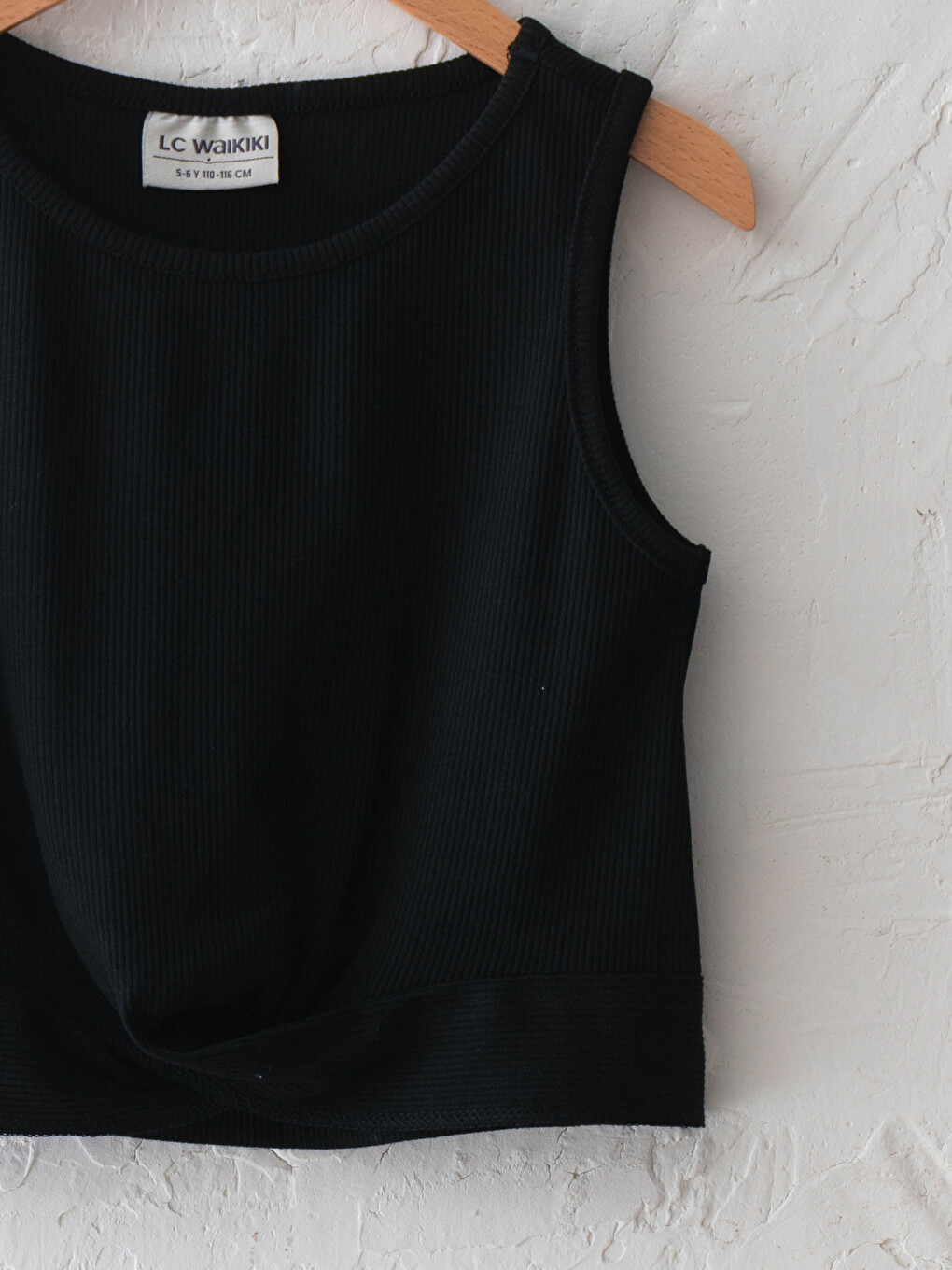 Crew Neck Basic Girls' Tank Top-2