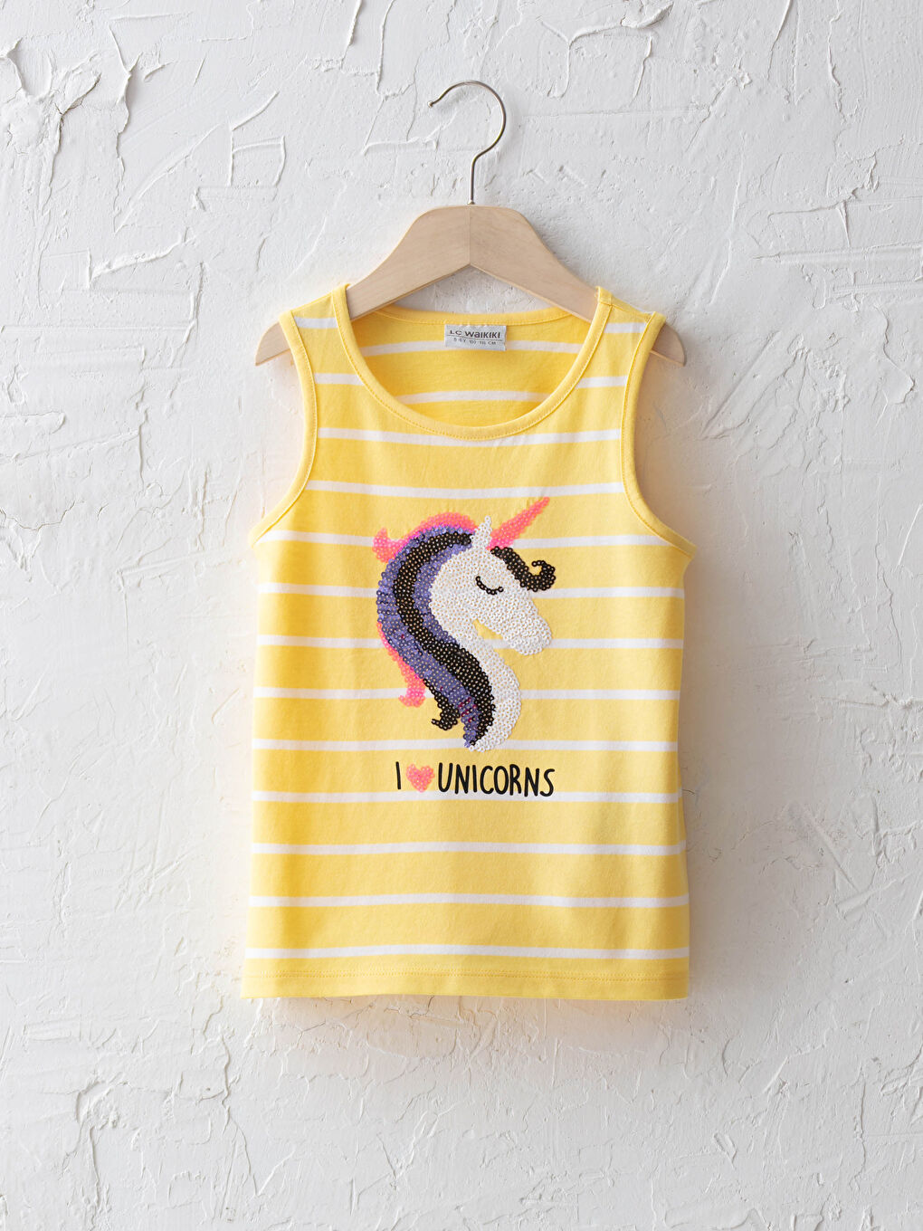 Дөңгелек жағалы жолақты жылтыр кестеленген қыздарға арналған майка