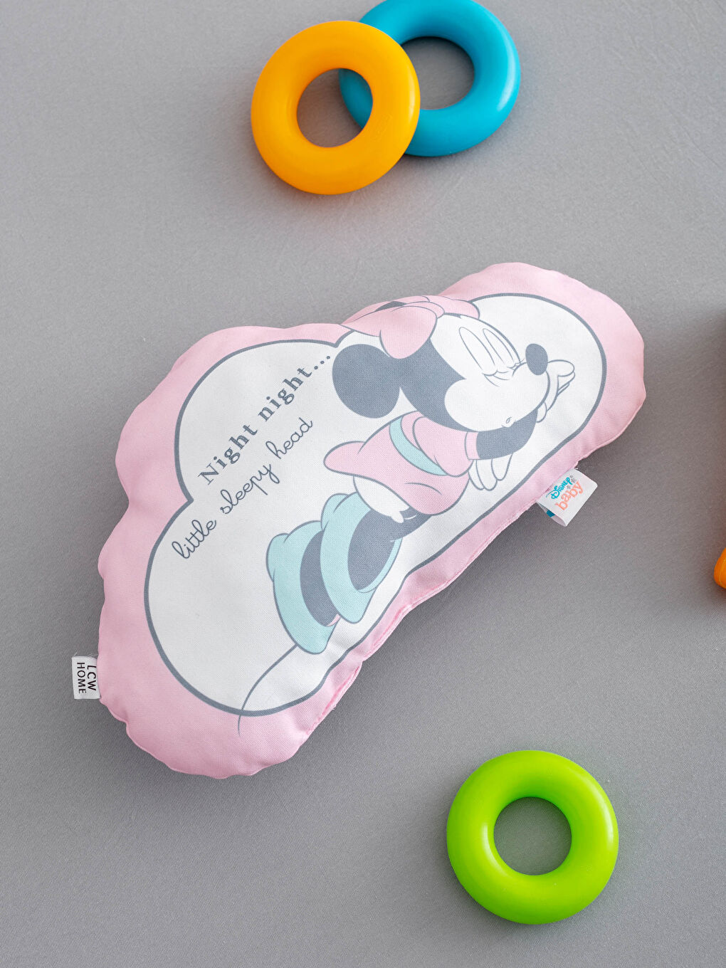 Karışık Minnie Mouse Lisanslı Dolgulu Bebek Kırlent 40x60 cm-1