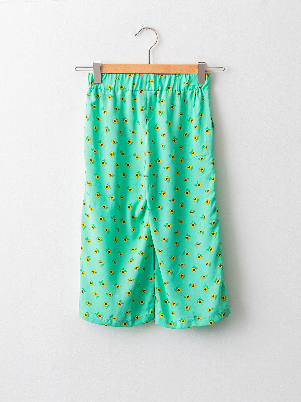 Elastic Waist Patterned Viscose Girl Capri-1