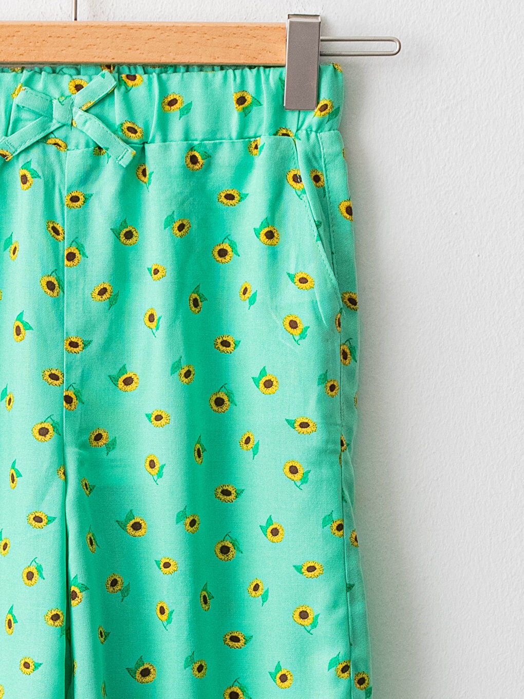 Elastic Waist Patterned Viscose Girl Capri-2