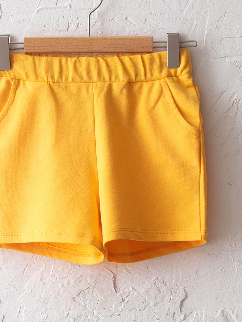 Basic Girls' Shorts with Elasticated Waist-2