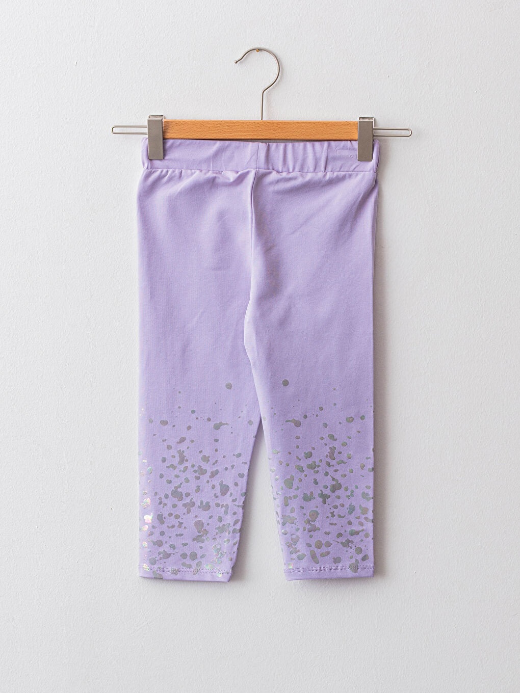 Легінси для дівчаток з принтом, довгі, з еластичною талією-1