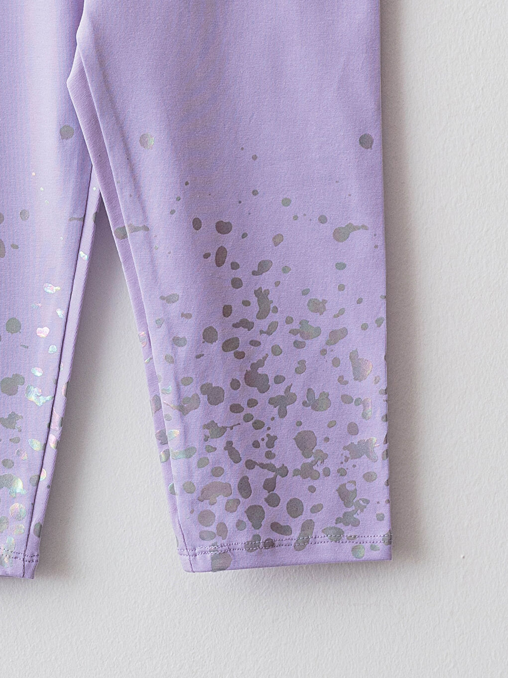 Легінси для дівчаток з принтом, довгі, з еластичною талією-2